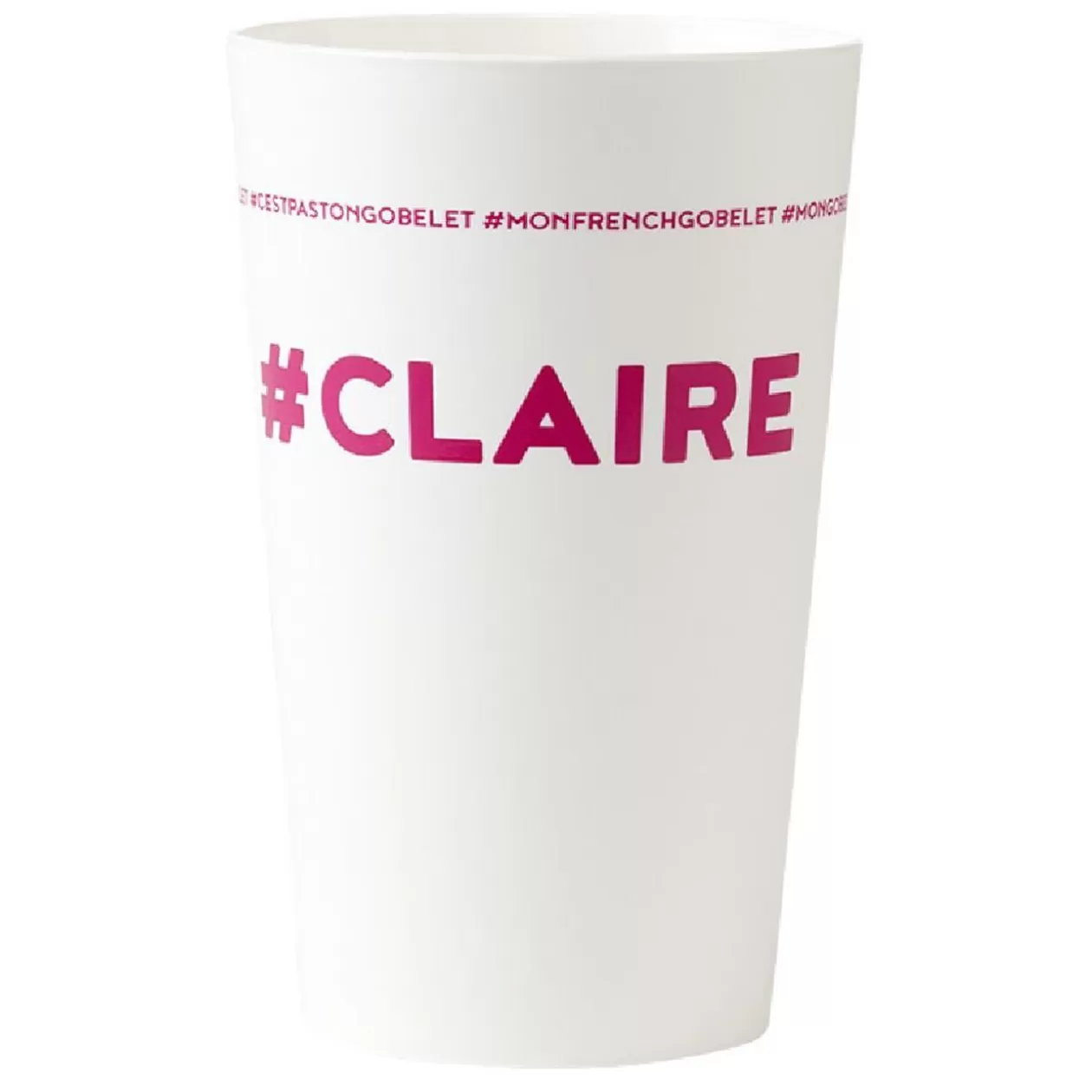 Gobelet plastique prénom #CLAIRE 33 cl>Gifi Discount