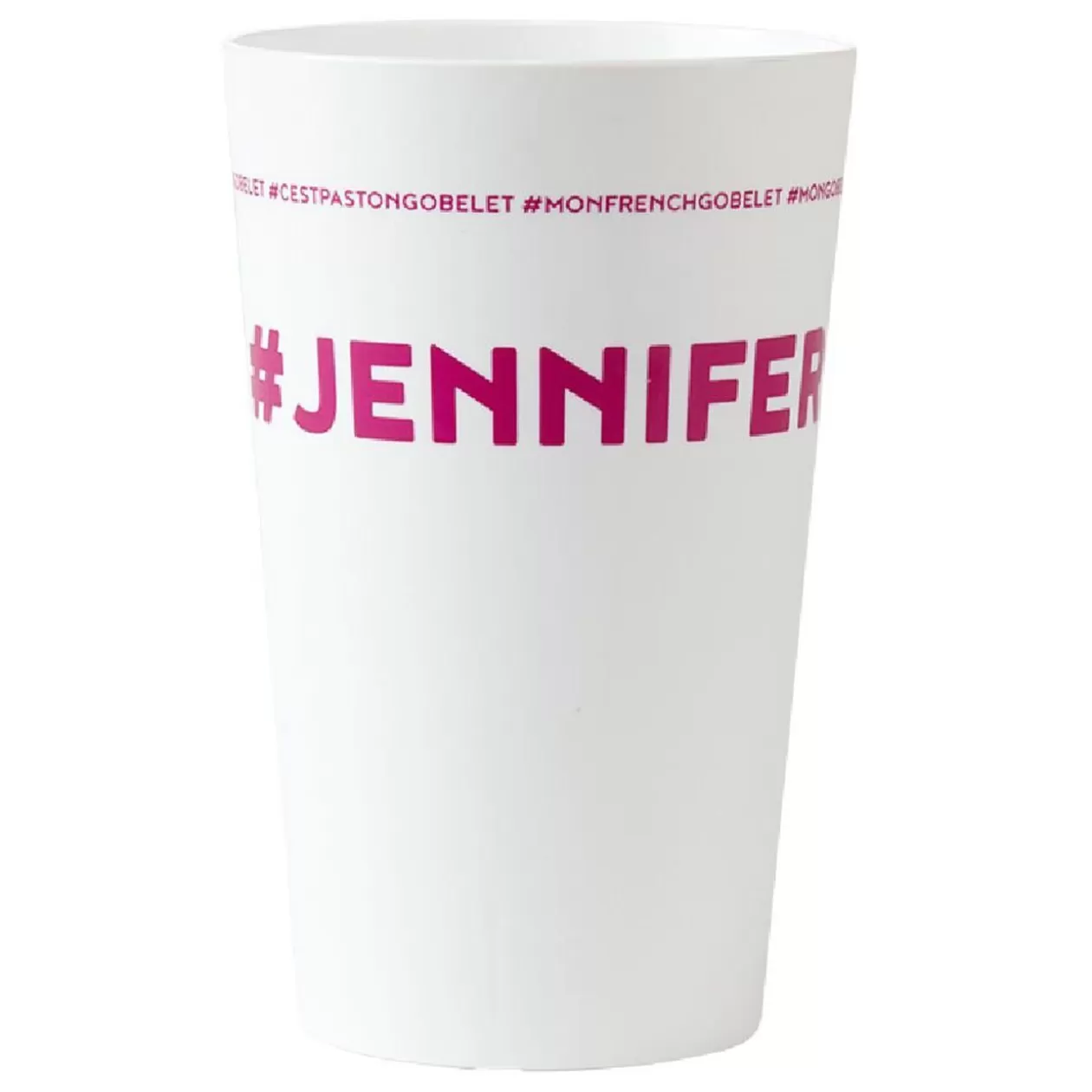 Gobelet plastique prénom #JENNIFER 33cl>Gifi Fashion