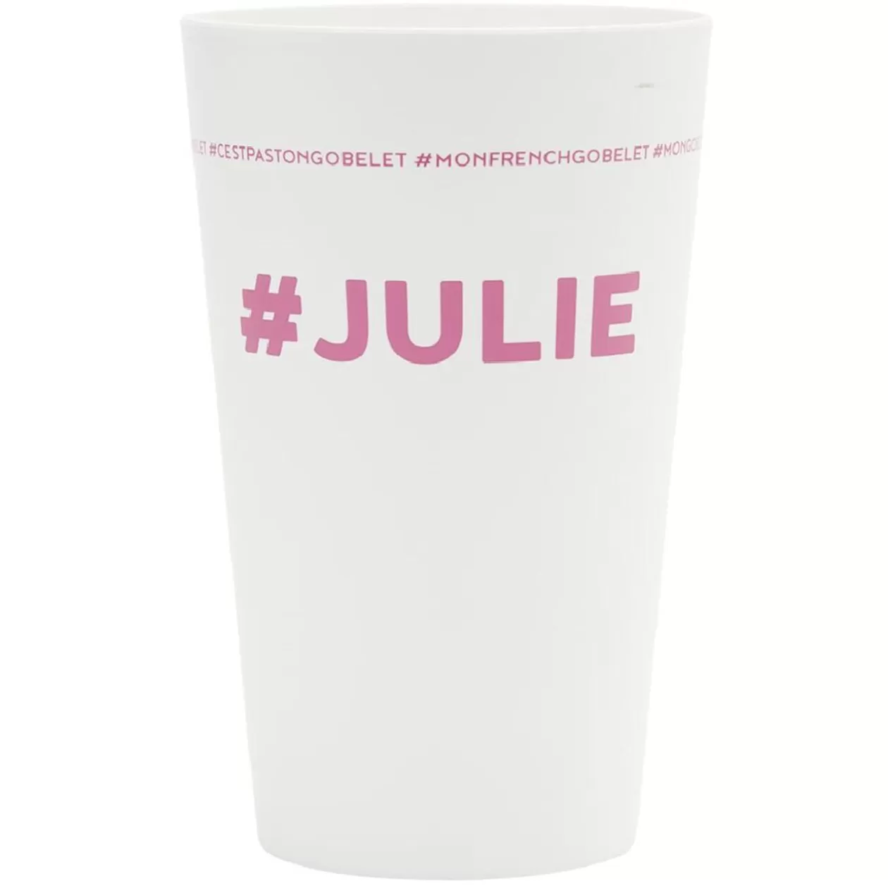 Gobelet plastique prénom #JULIE 33cl>Gifi Discount
