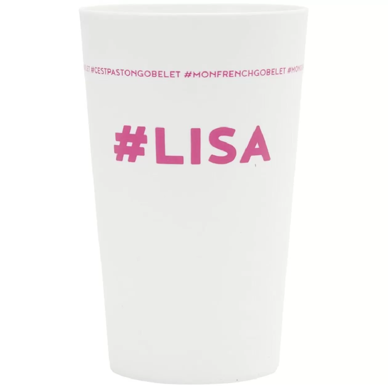 Gobelet plastique prénom #LISA 33cl>Gifi Hot