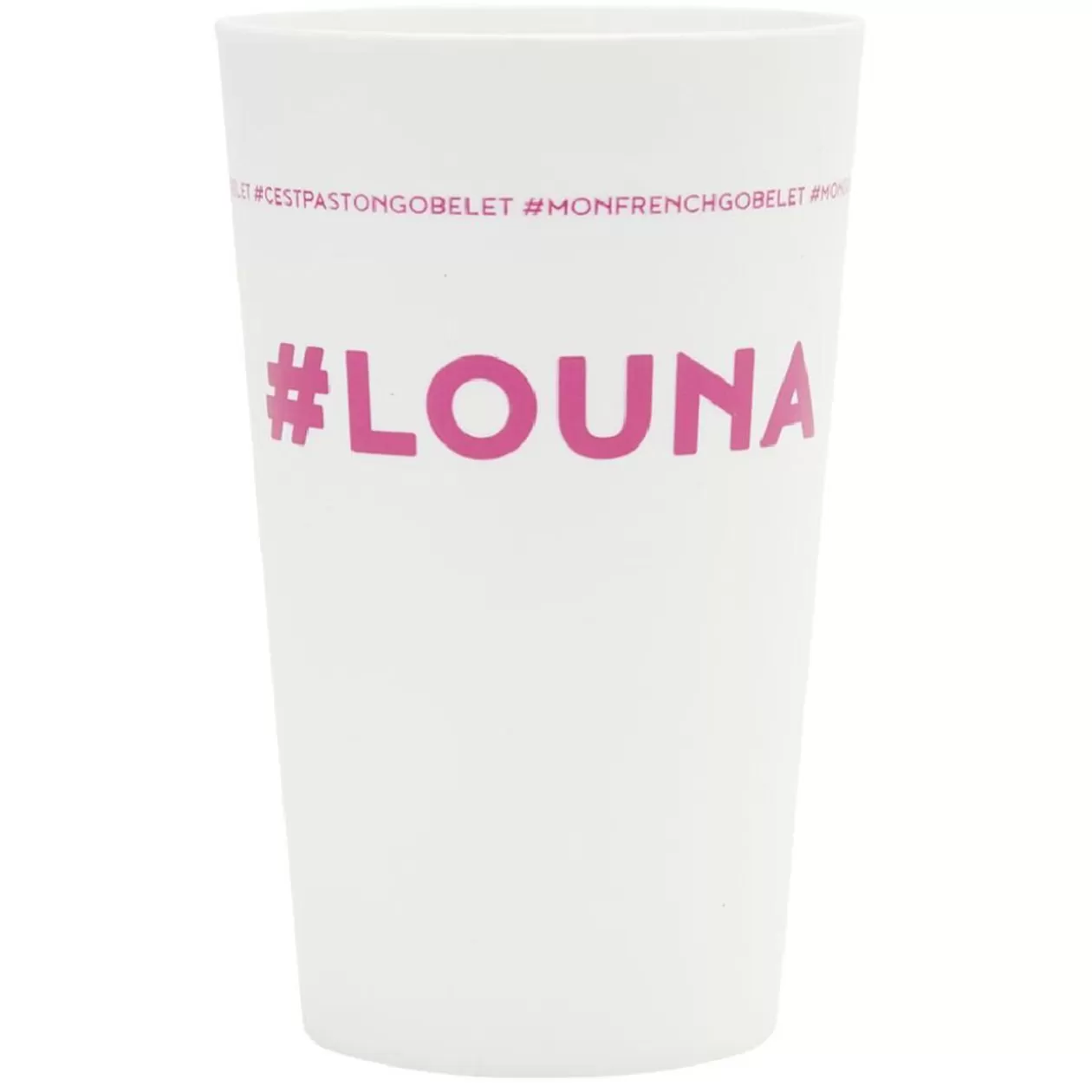 Gifi Gobelet plastique prénom #LOUNA 33cl< Vaisselle Et Accessoires De Table