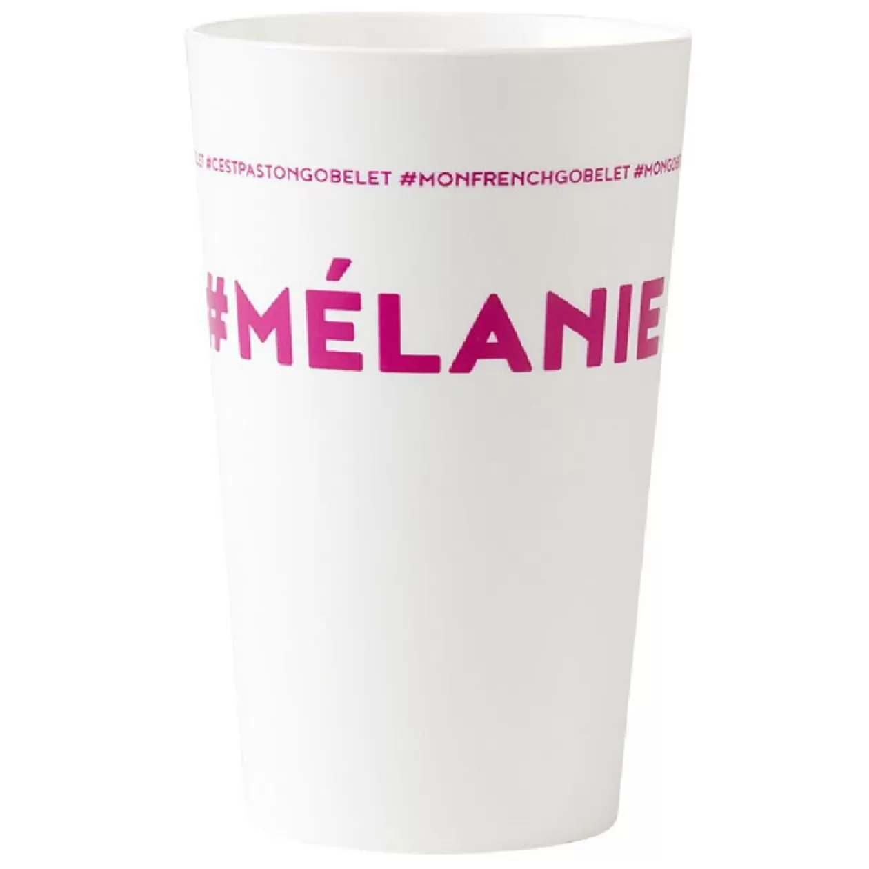 Gobelet plastique prénom #MÉLANIE 33cl>Gifi Discount