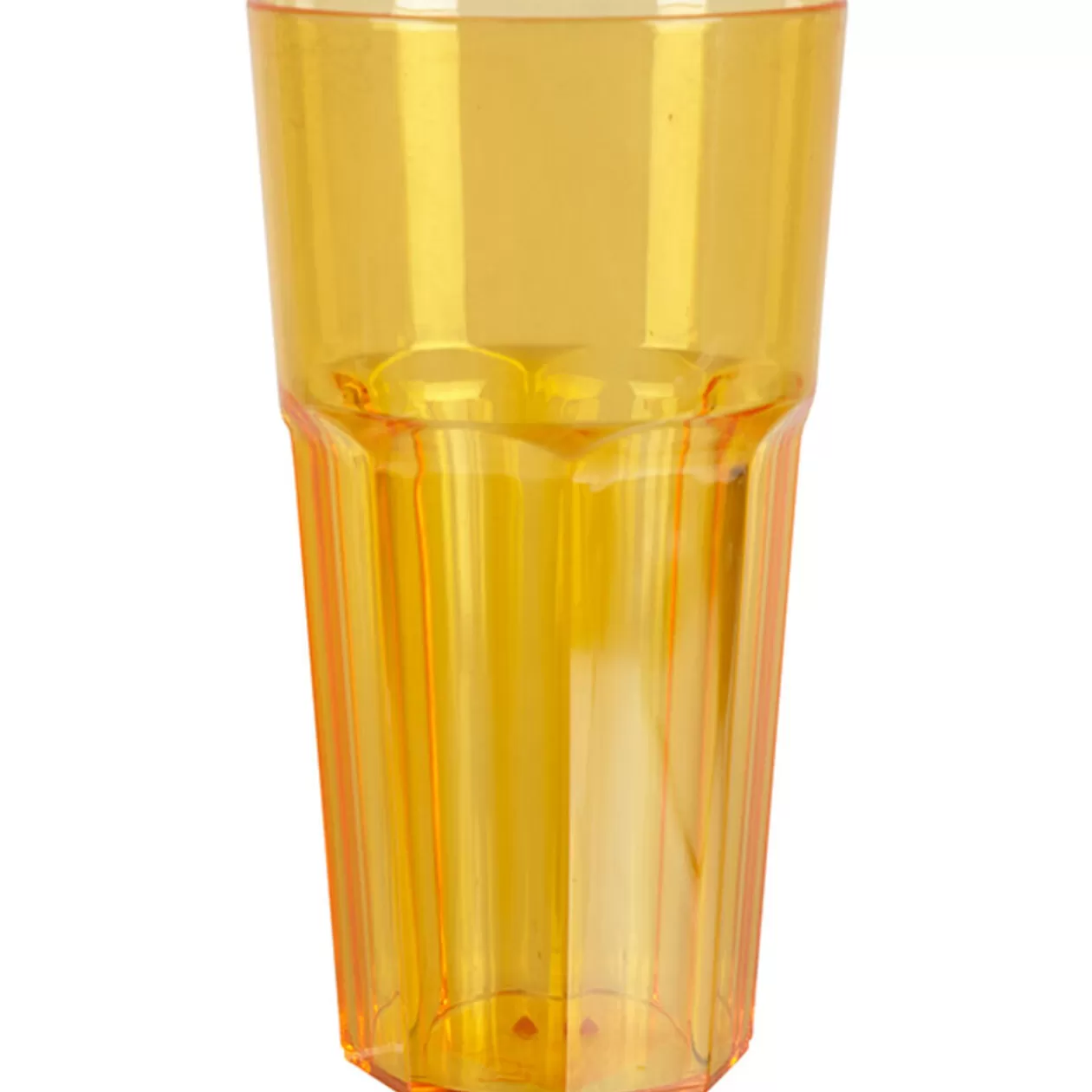 Gobelet plastique rigide orange transparent>Gifi Best
