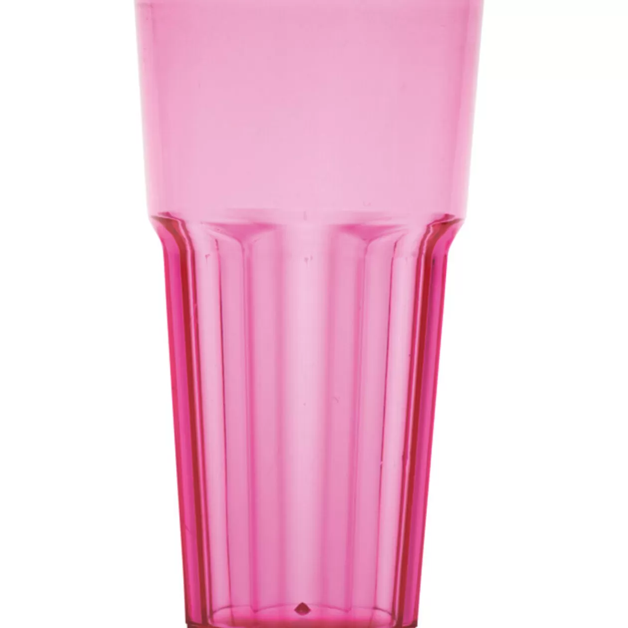 Gobelet plastique rigide rose transparent>Gifi Clearance