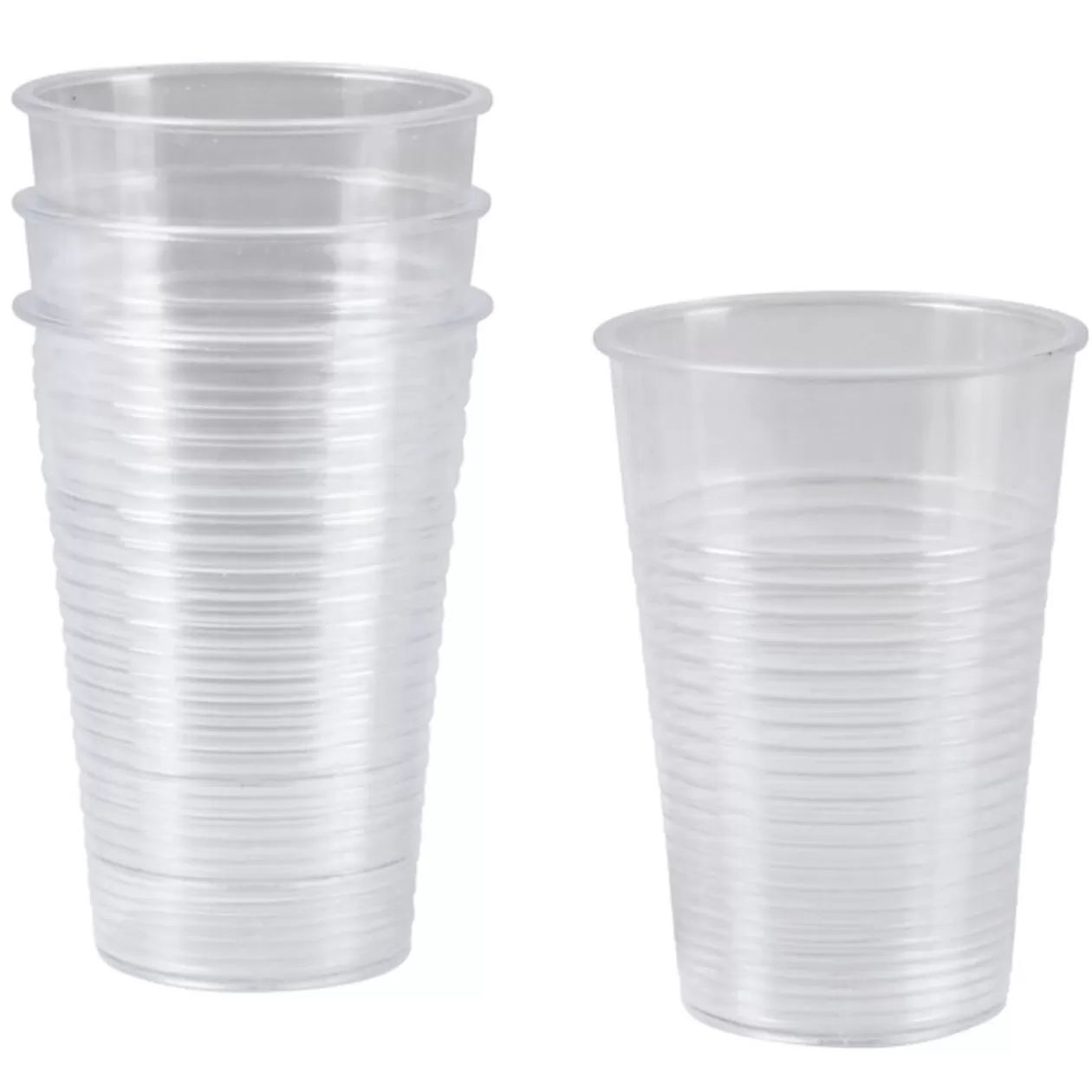 Gobelet plastique transparent x4>Gifi Hot