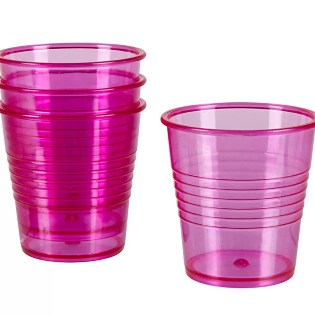 Gobelet plastique violet transparent x4>Gifi Online