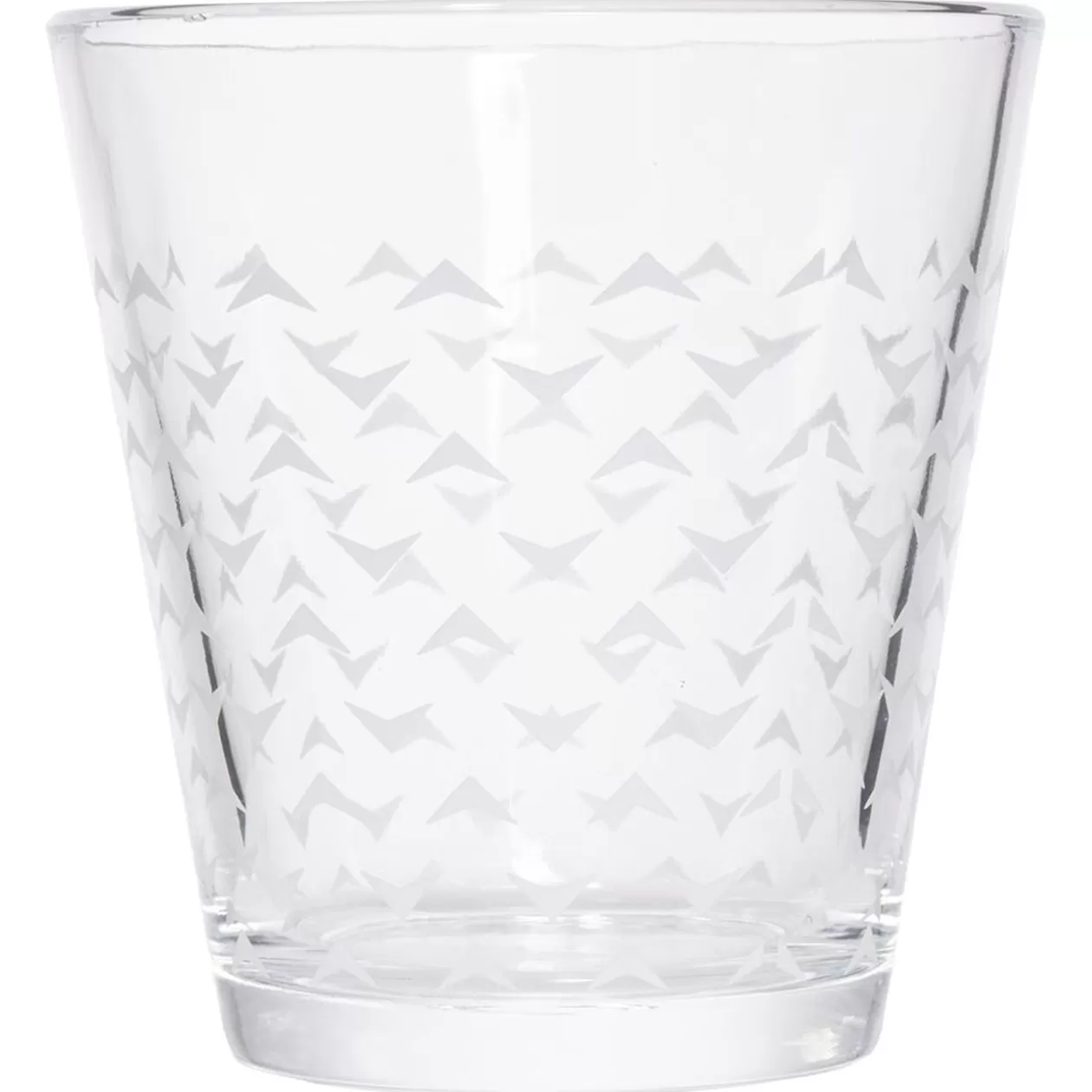 Gobelet verre motif triangulaire 25cl - x3>Gifi Outlet
