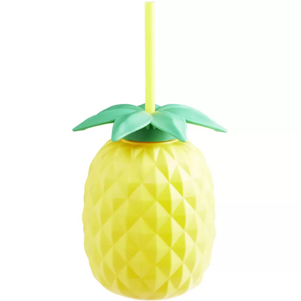 Gourde avec paille forme Ananas 700 ml>Gifi Online
