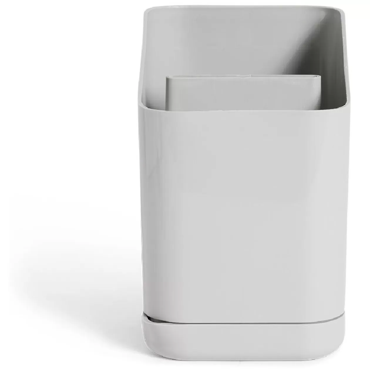 Gifi Égoutoir à couverts et ustensiles plastique gris - 11x11xH17cm< Rangement De Cuisine