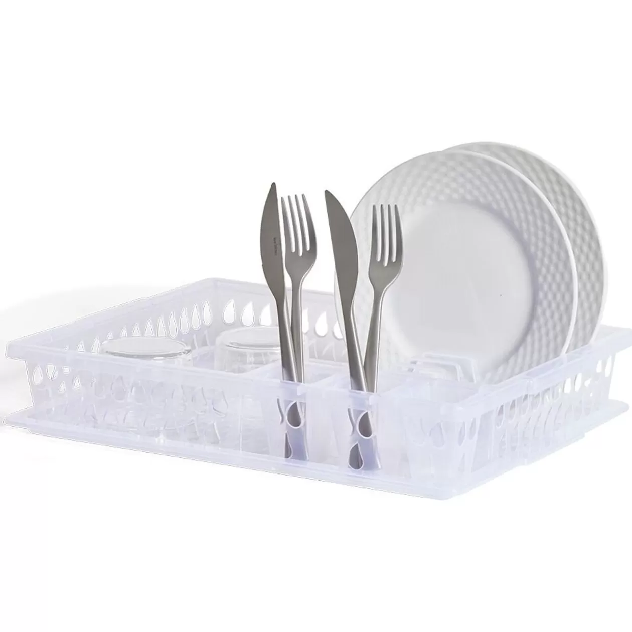 Gifi Égouttoir à vaisselle en plastique transparent< Rangement De Cuisine