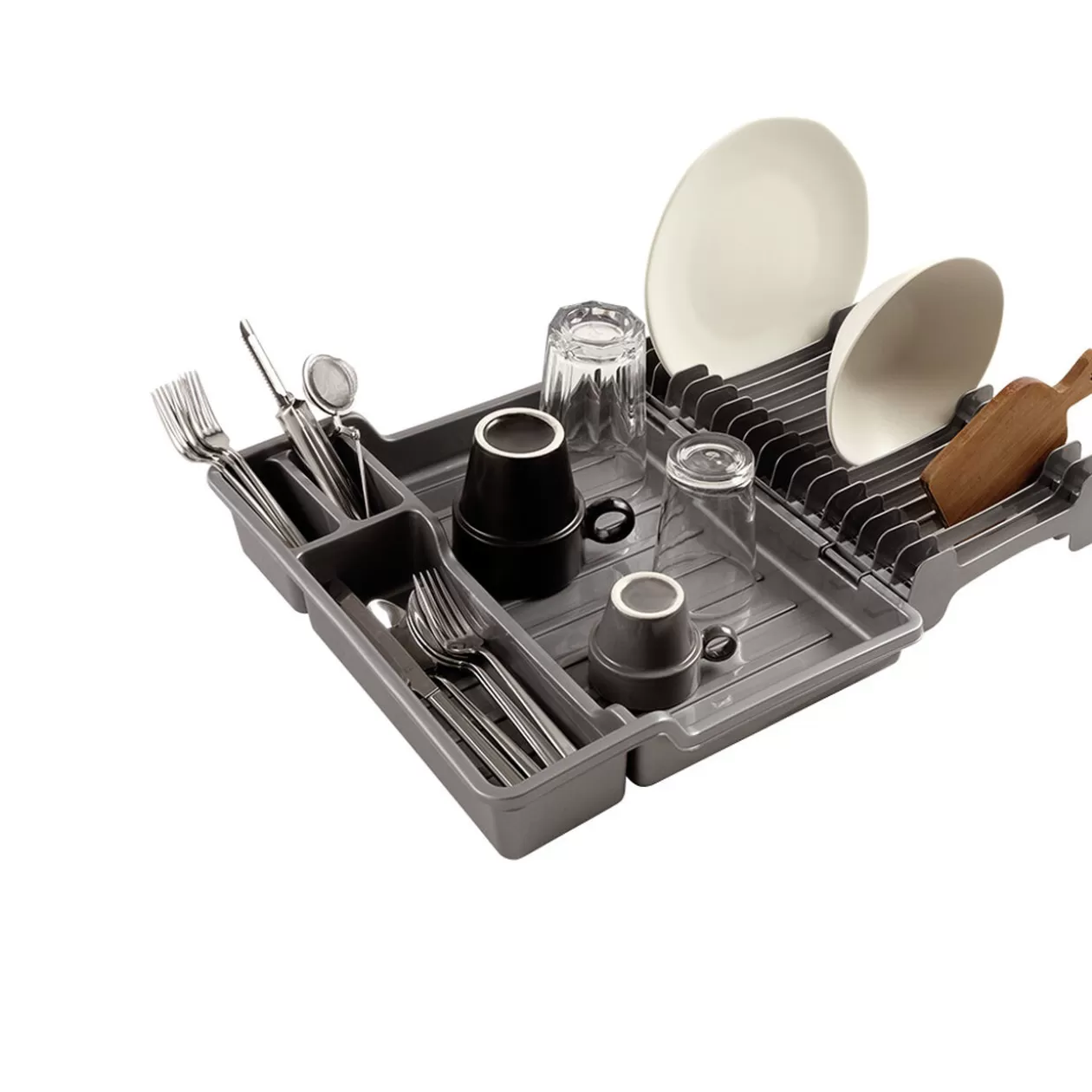 Gifi Égouttoir pliable gris 35x30/50xH7 cm< Rangement De Cuisine