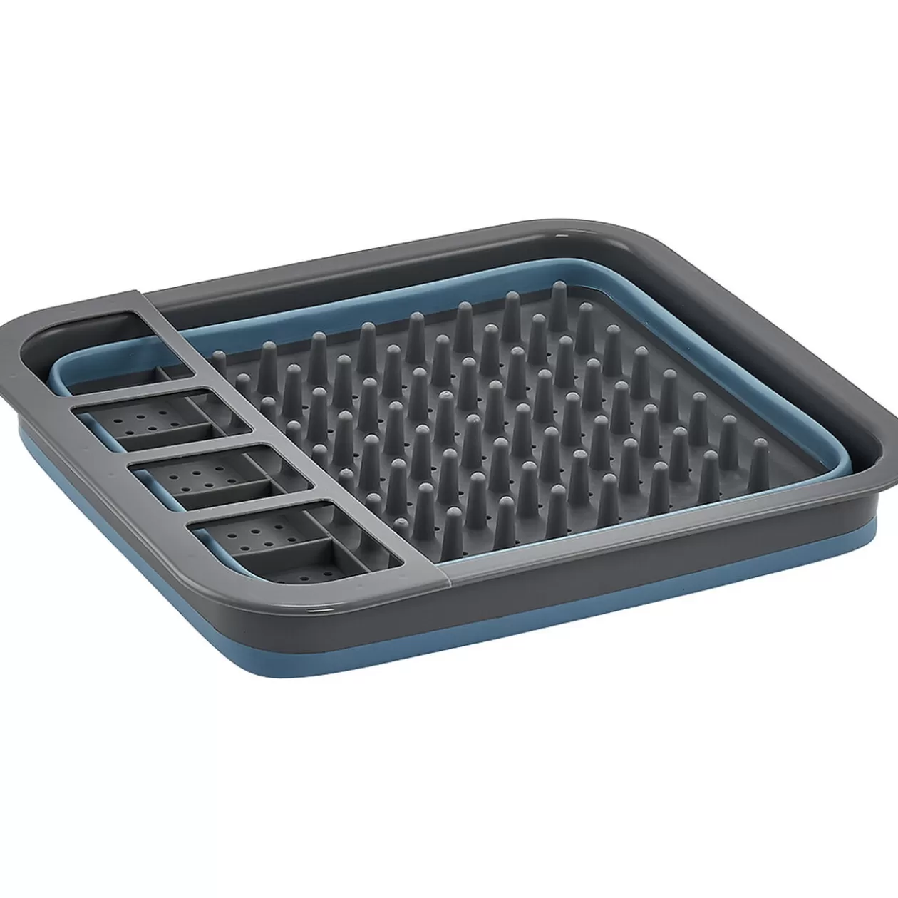 Gifi Égouttoir rétractable gris et bleu< Rangement De Cuisine
