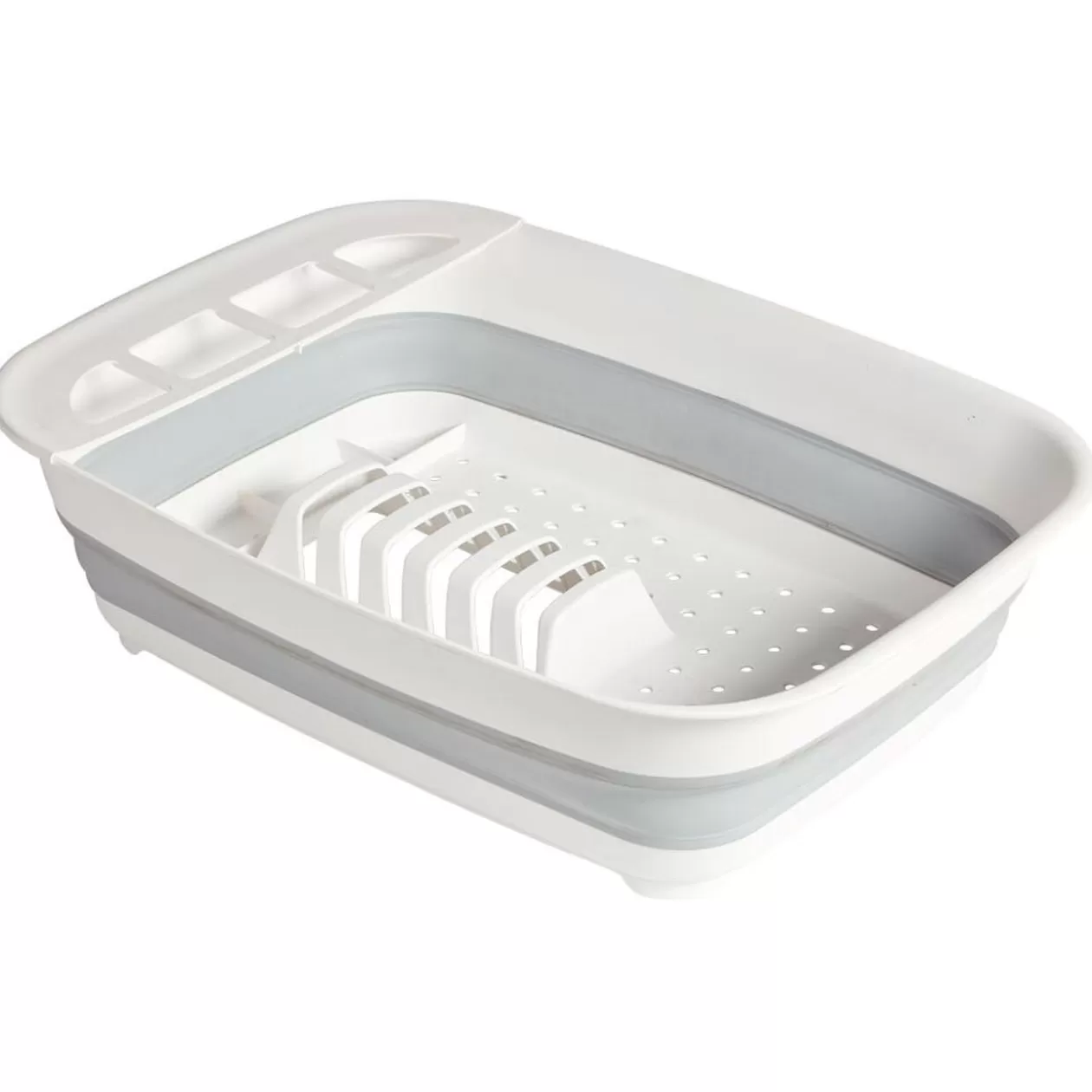 Gifi Égouttoir rétractable plastique blanc 45x32,5xH5,5/12cm< Rangement De Cuisine