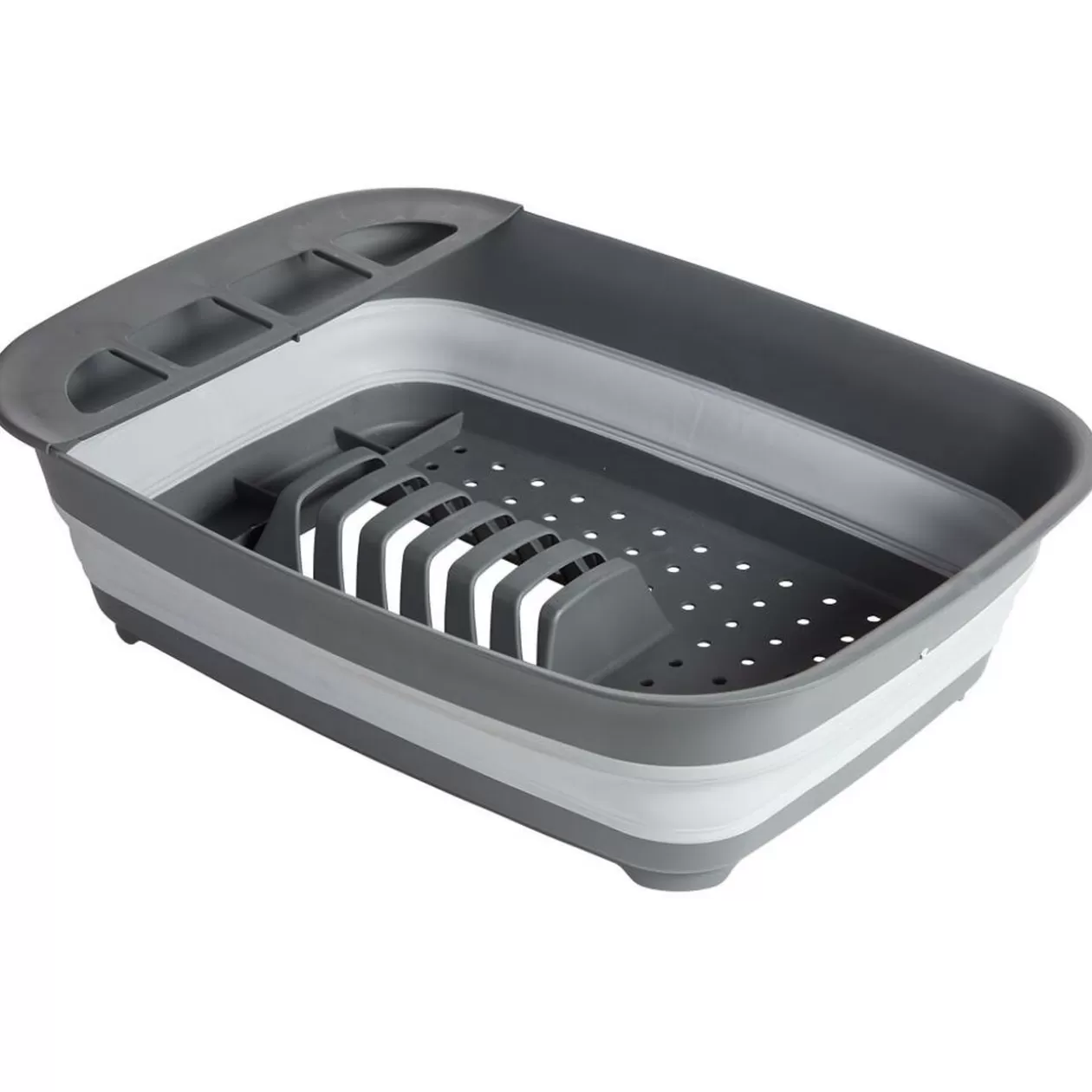 Gifi Égouttoir rétractable plastique gris 45x32,5xH5,5/12cm< Rangement De Cuisine