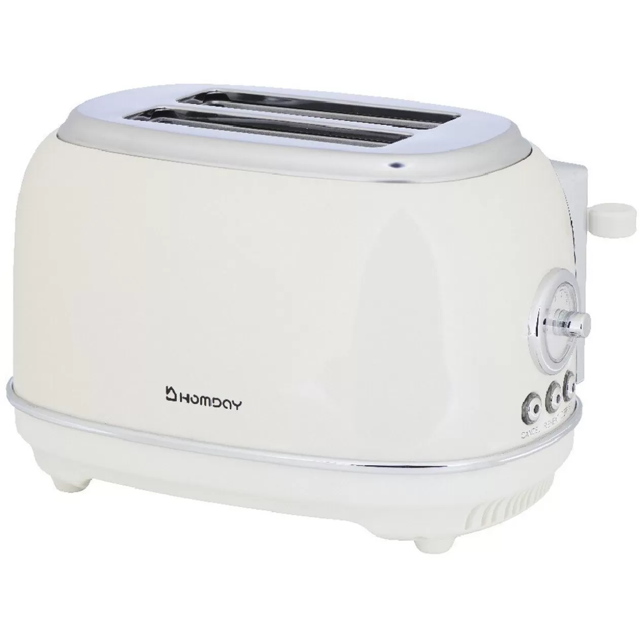 Gifi Grille pain Homday retro blanc crème< Petit Électroménager