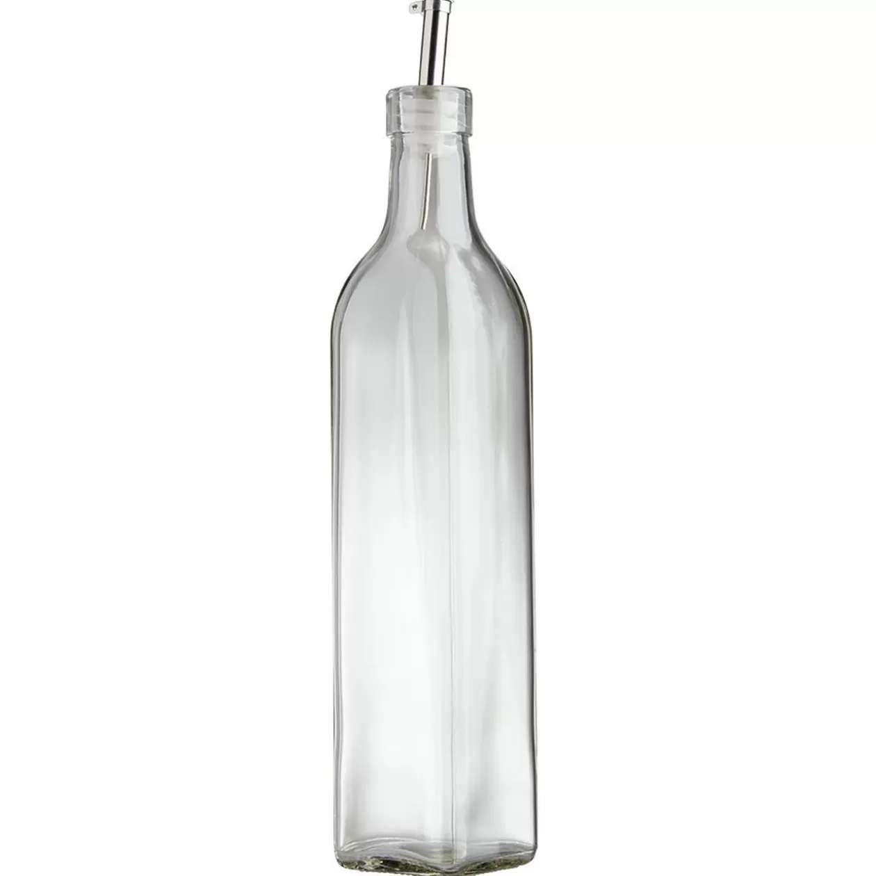 Huilier en verre avec bouchon inox>Gifi Online