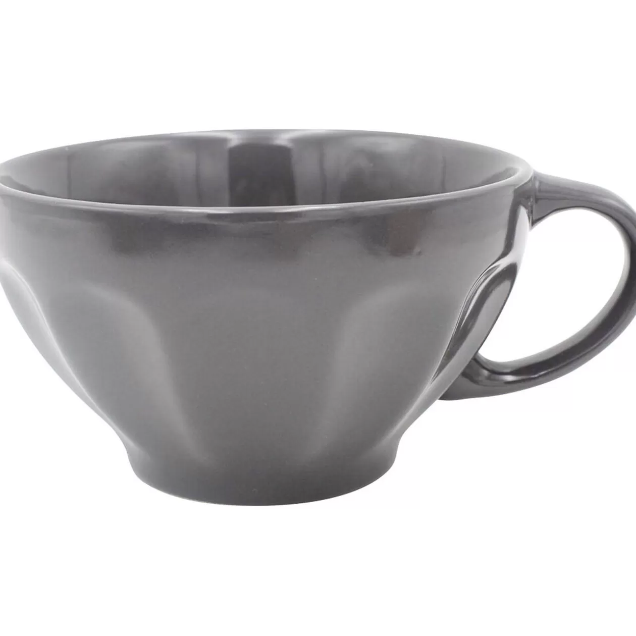Jumbo en faïence côtelée 55 cl uni gris>Gifi Cheap