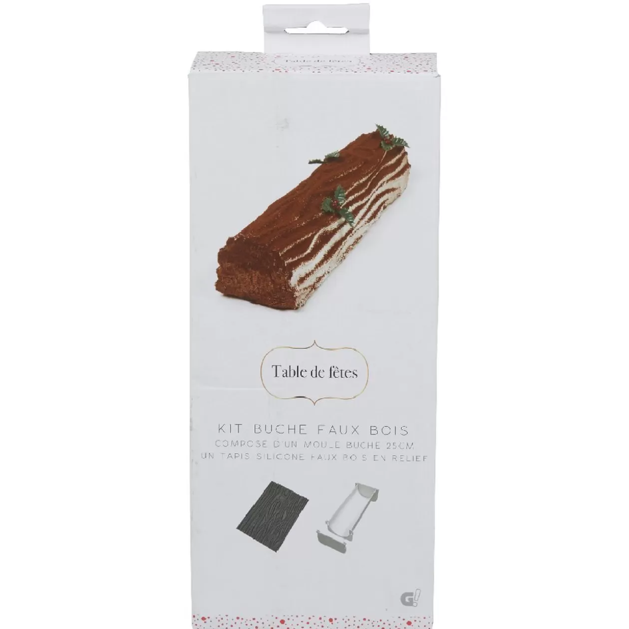 Gifi Kit bûche de Noël faux bois< Cuisson