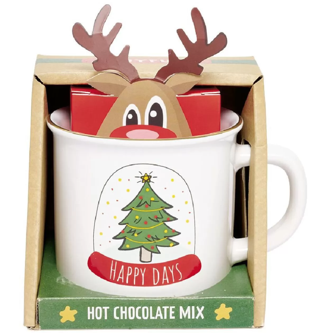 Gifi Kit mug de Noël préparation chocolat chaud< Préparation Culinaire