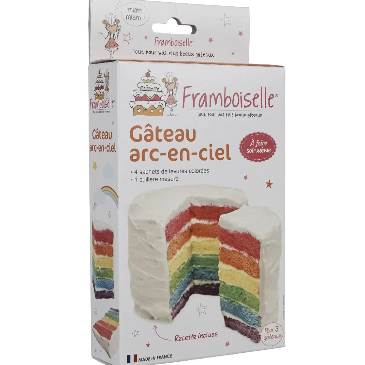 Gifi Kit préparation gâteau arc-en-ciel< Préparation Culinaire