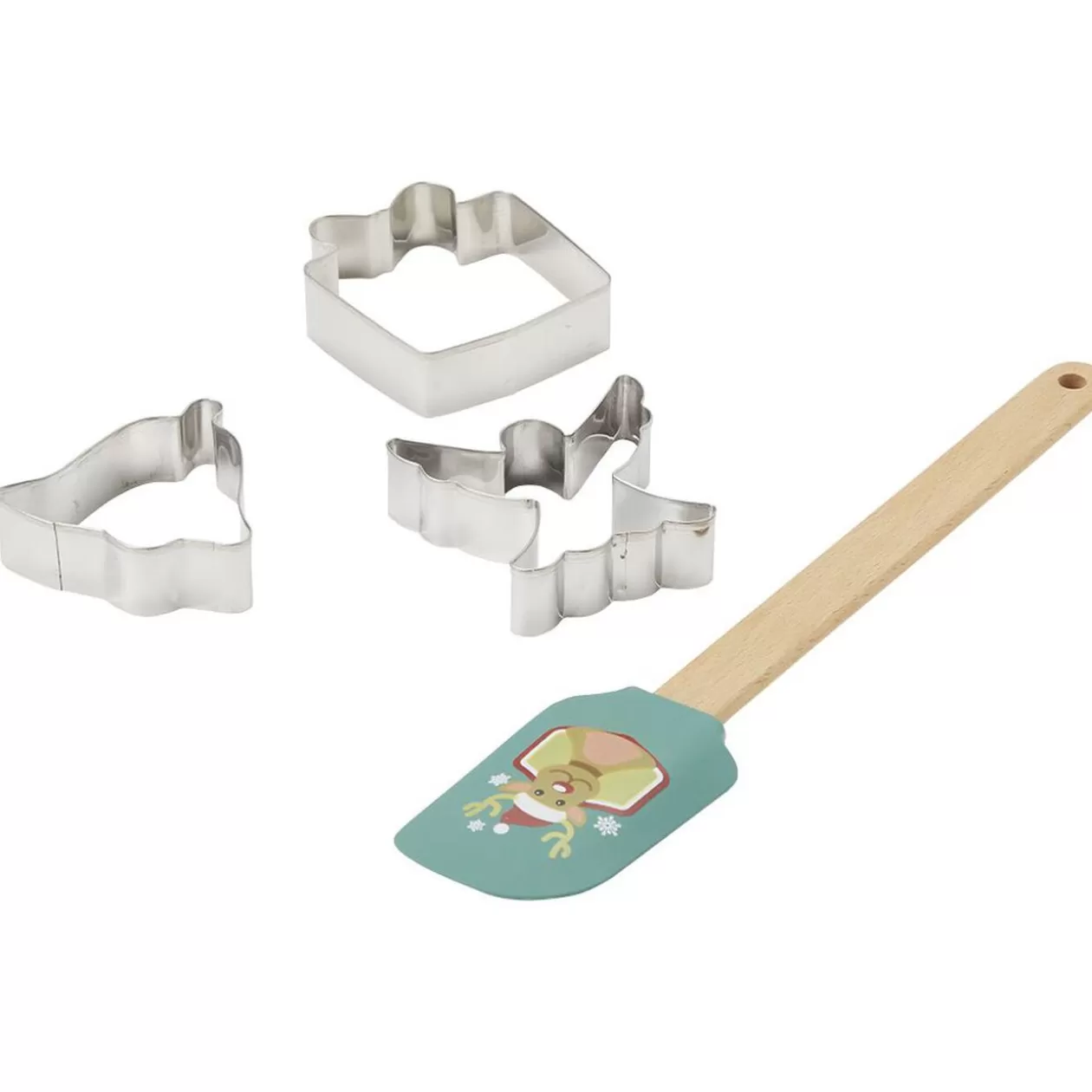 Gifi Kit spatule Noël avec emporte pièces x2< Préparation Culinaire