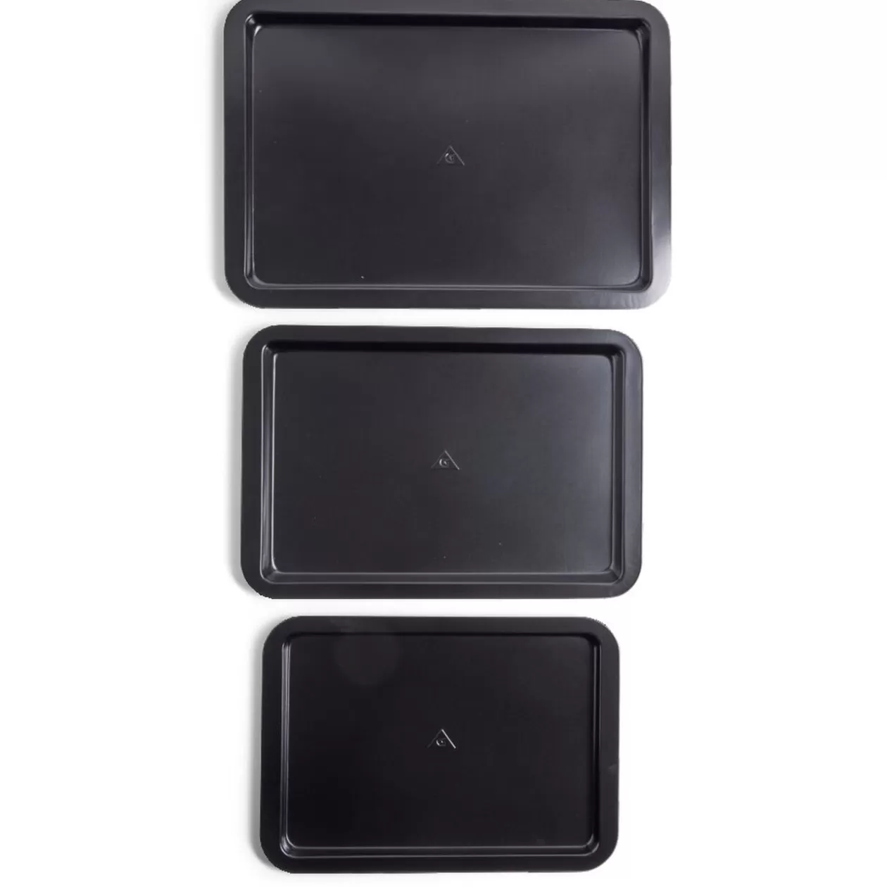 Gifi Lot de 3 plaques à four métal noir 38/43/48x29cm< Cuisson