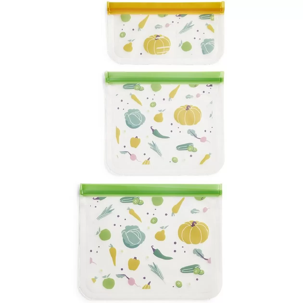 Gifi Lot de 3 sacs alimentaires en plastique - 3 modèles< Conservation Alimentaire