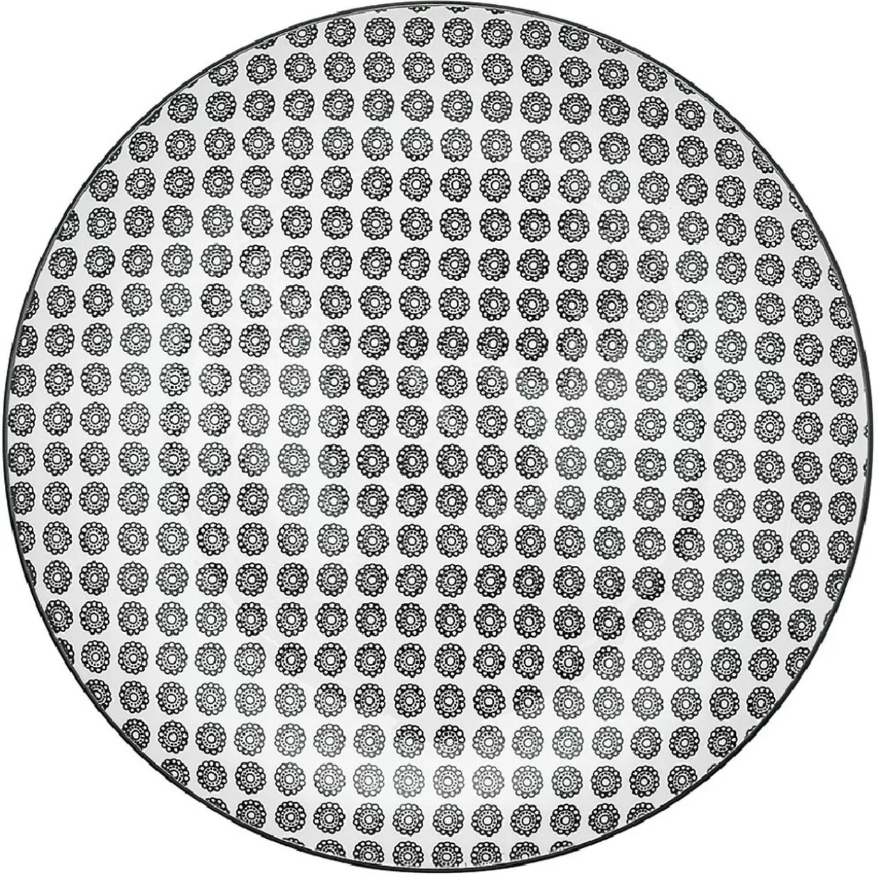 Lot de 4 assiettes plates motif géométrique en céramique>Gifi Hot