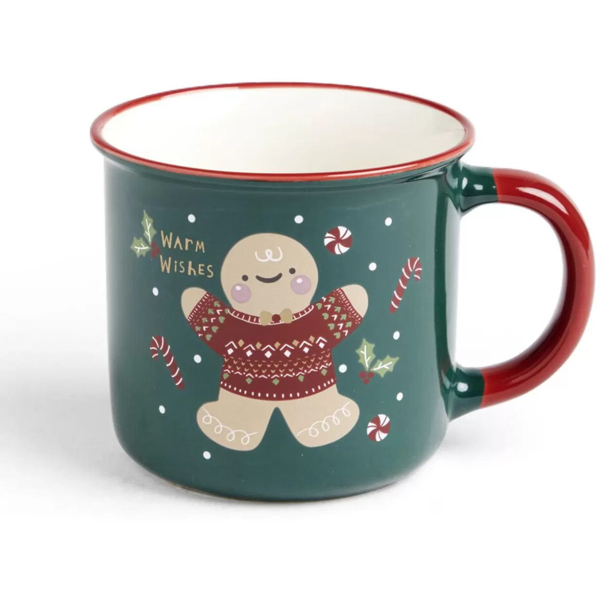 Lot de 4 mugs en céramique décor Noël 365ml>Gifi Sale