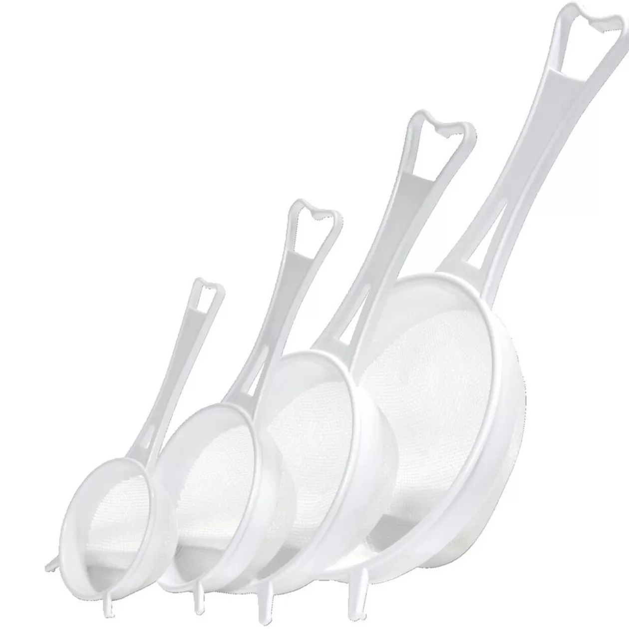 Gifi Lot de 4 tamis en plastique Ø6,4/8/10,8/14cm< Préparation Culinaire