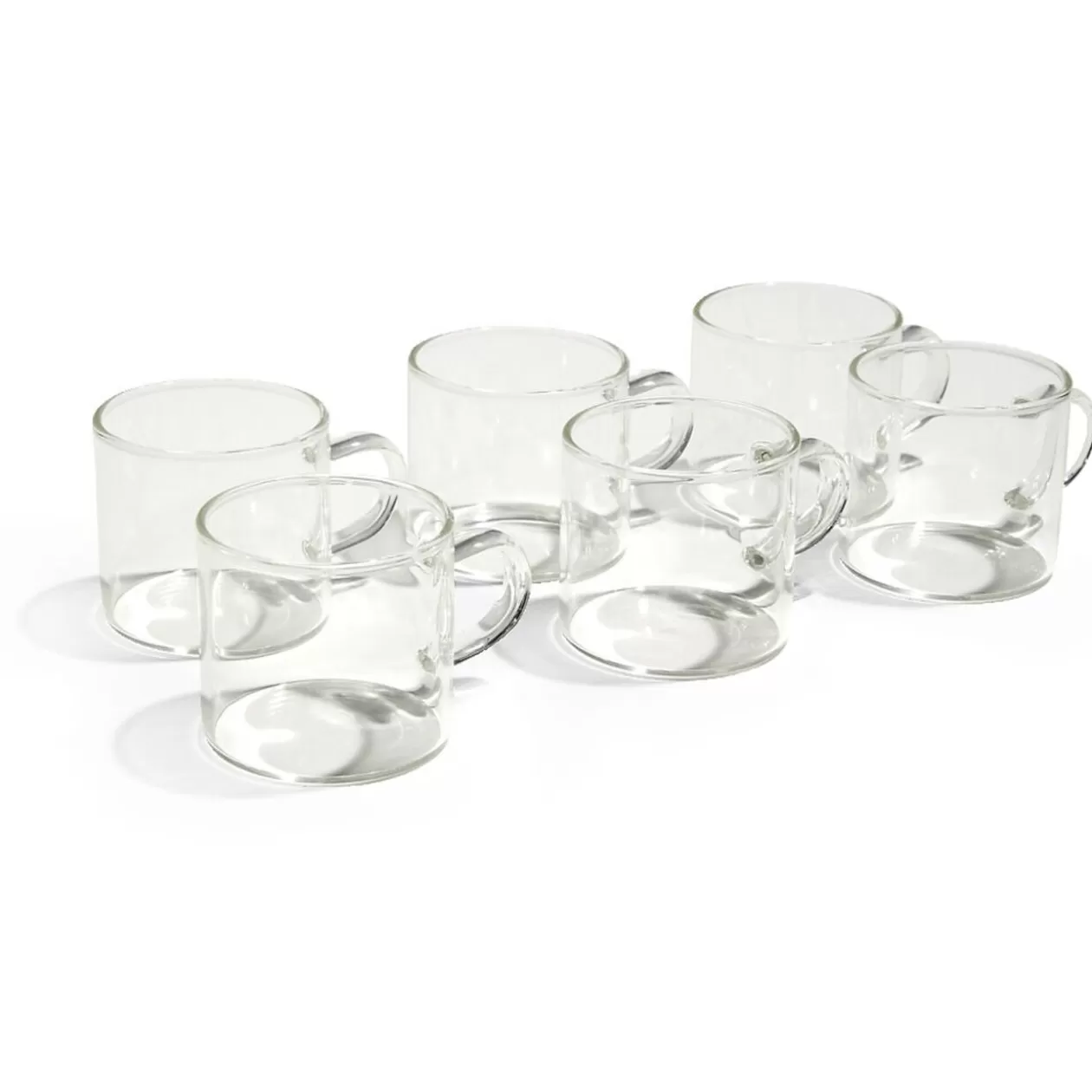 Lot de 4 tasses en verre transparent 10cl>Gifi Clearance