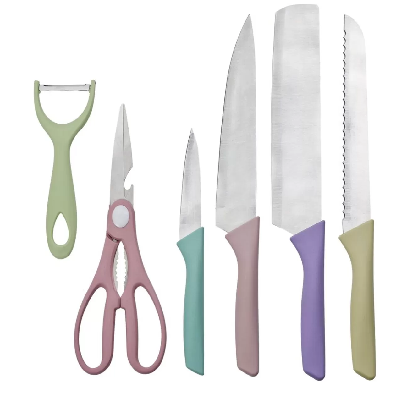Gifi Lot de 6 ustensiles de découpe inox< Préparation Culinaire