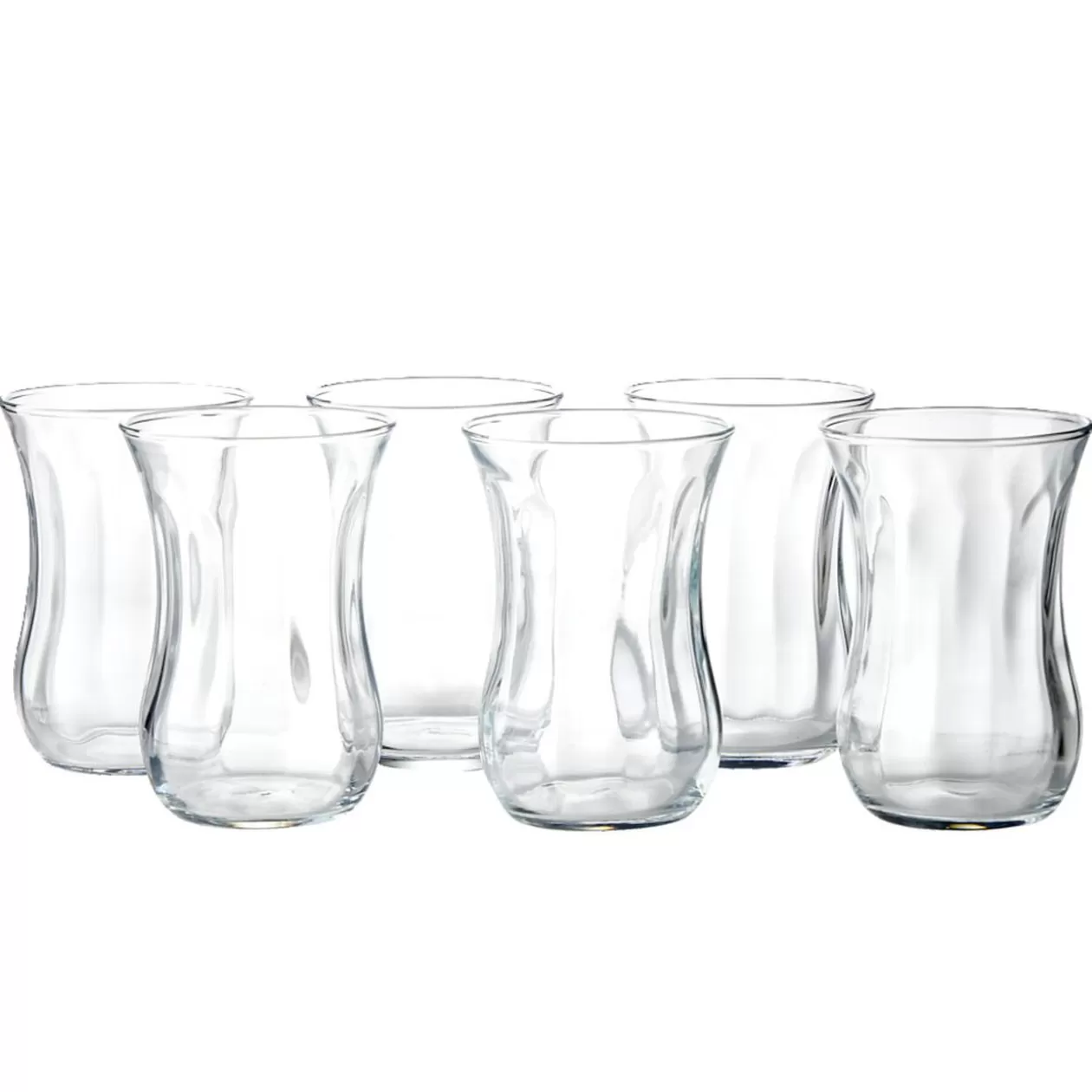 Gifi Lot de 6 verres à thé en verre 11,5cl H8,3cm< Vaisselle Et Accessoires De Table