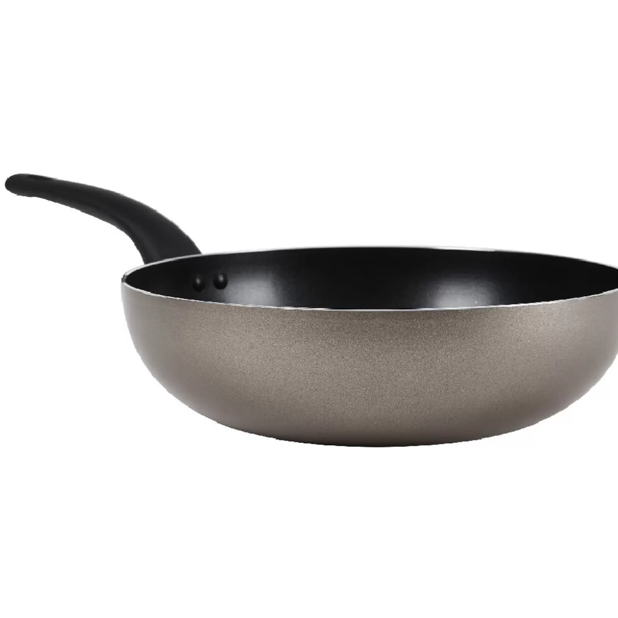 Gifi Lot poêle et wok anti-adhésif argenté< Cuisson