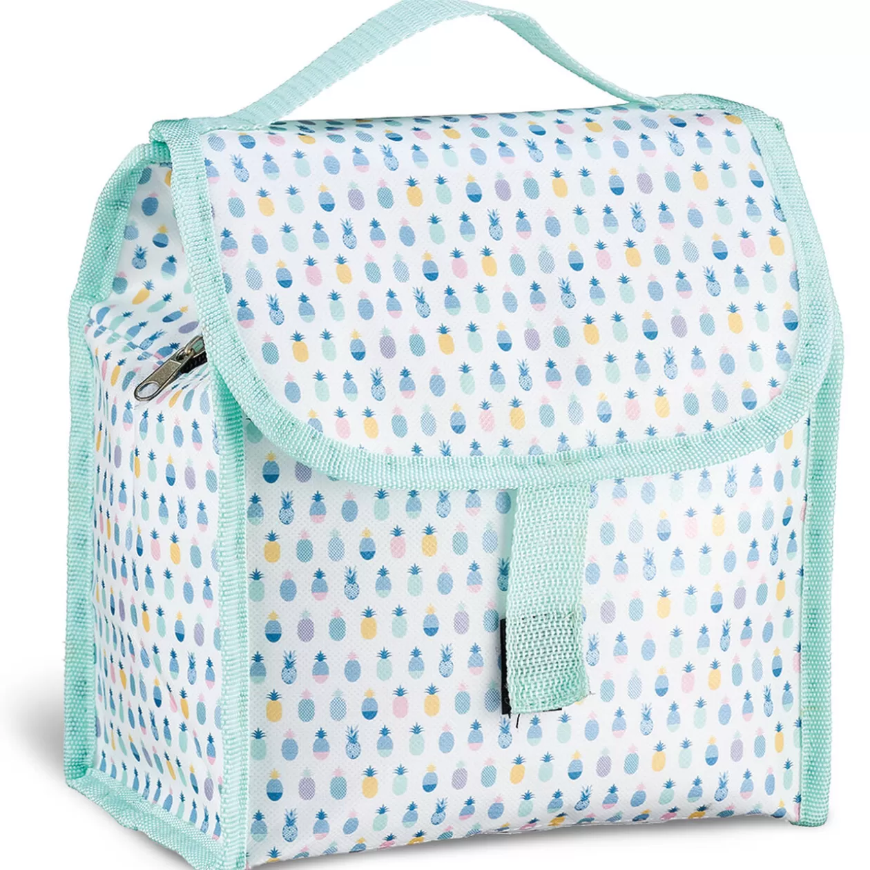 Gifi Lunch bag réfrigérant blanc et bleu motif ananas multicolores< Conservation Alimentaire