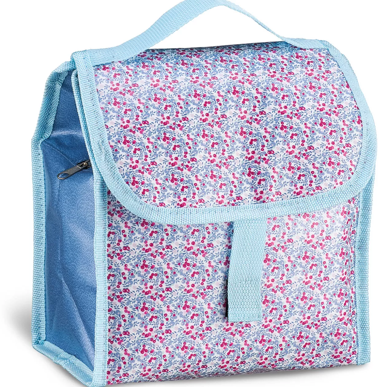 Gifi Lunch bag réfrigérant bleu et rose motif baies sauvages< Conservation Alimentaire
