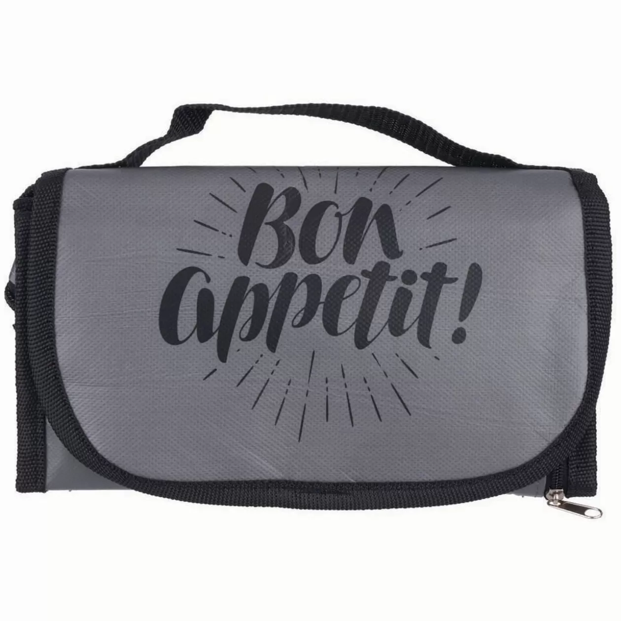 Gifi Lunch bag réfrigérant gris et noir inscription Bon Appétit !< Conservation Alimentaire