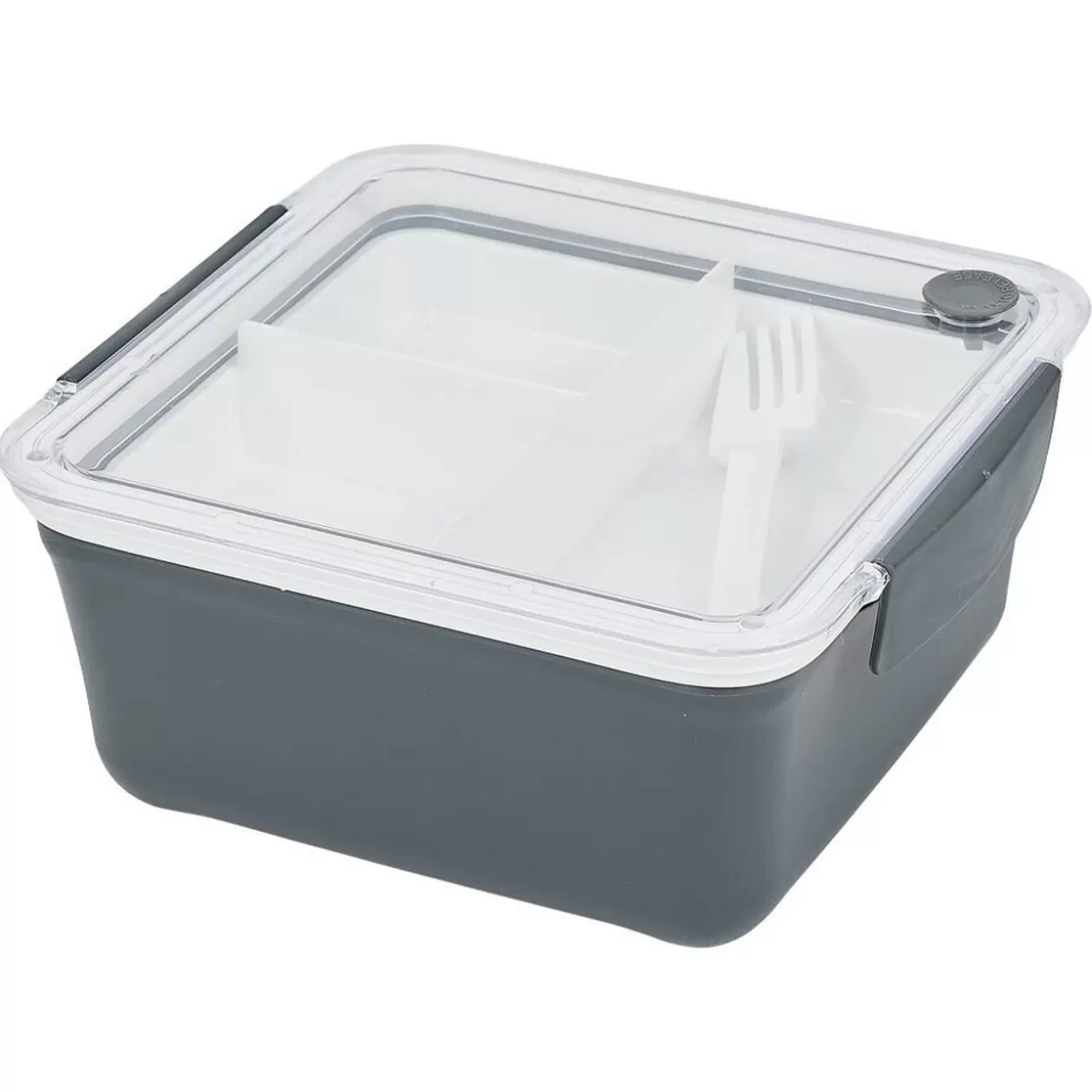 Gifi Lunch box 2 niveaux plastique gris 95cl< Conservation Alimentaire