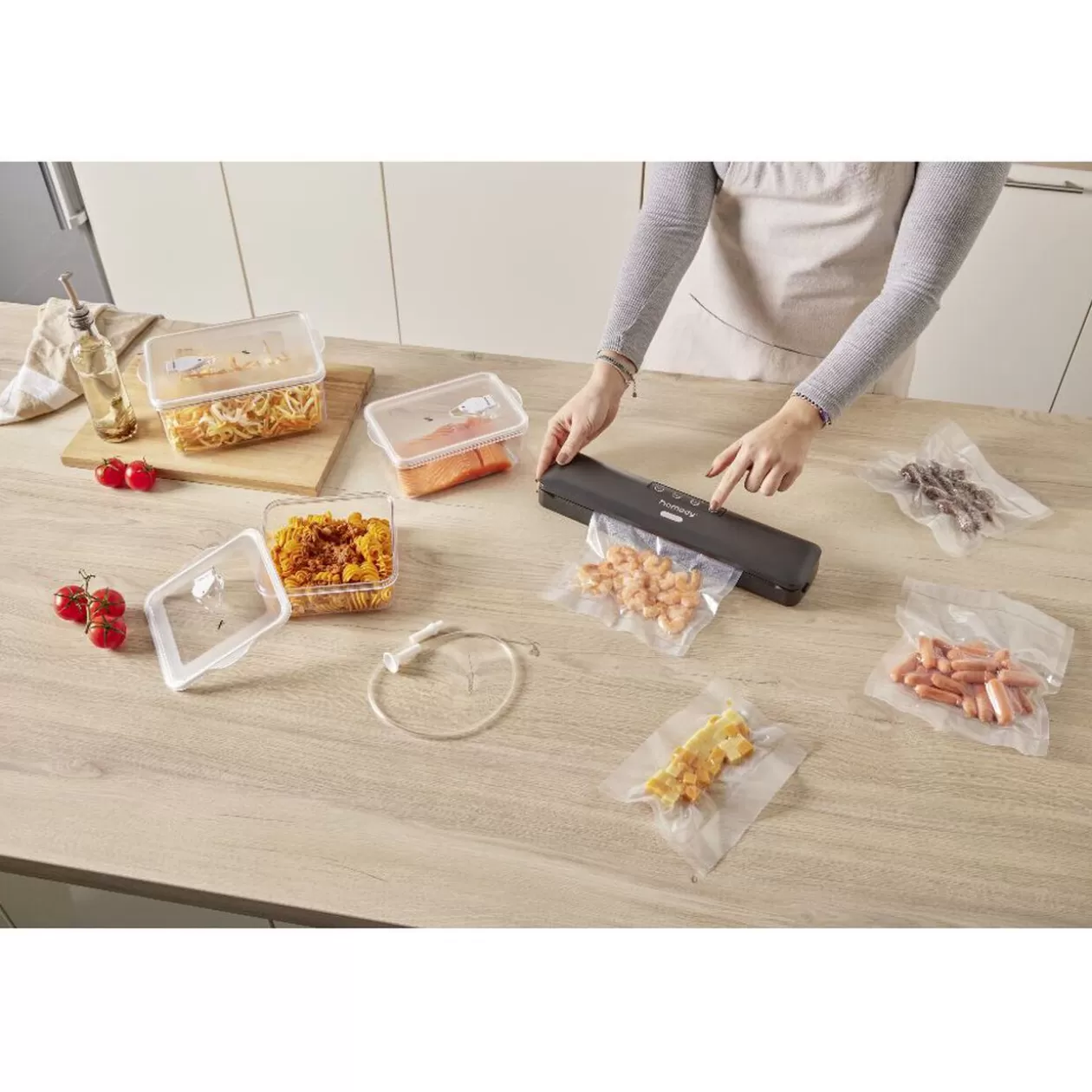 Gifi Machine de mise sous vide Homday 95W< Conservation Alimentaire