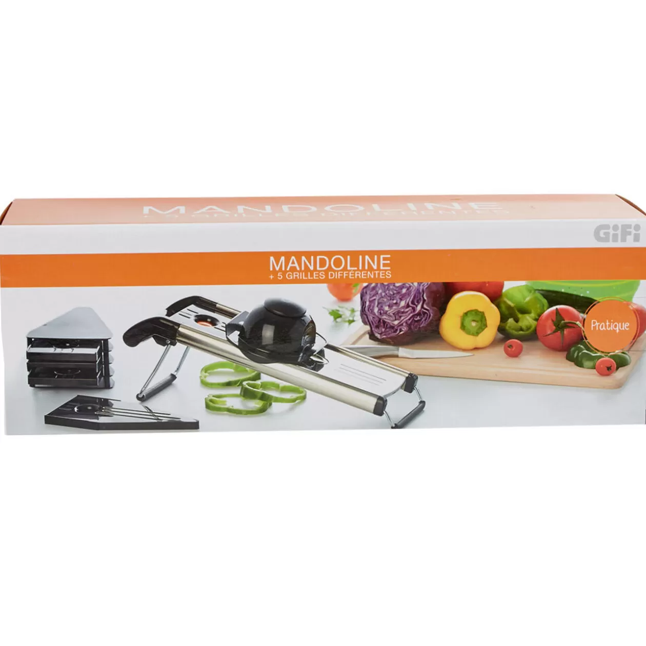 Gifi Mandoline acier noir et gris< Préparation Culinaire