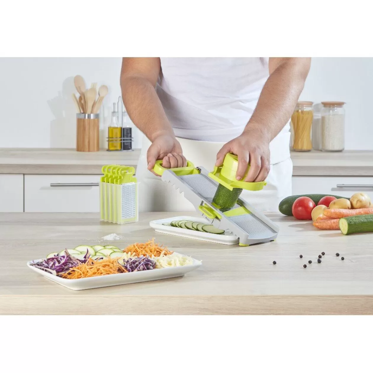 Gifi Mandoline pliable 6 lames< Préparation Culinaire