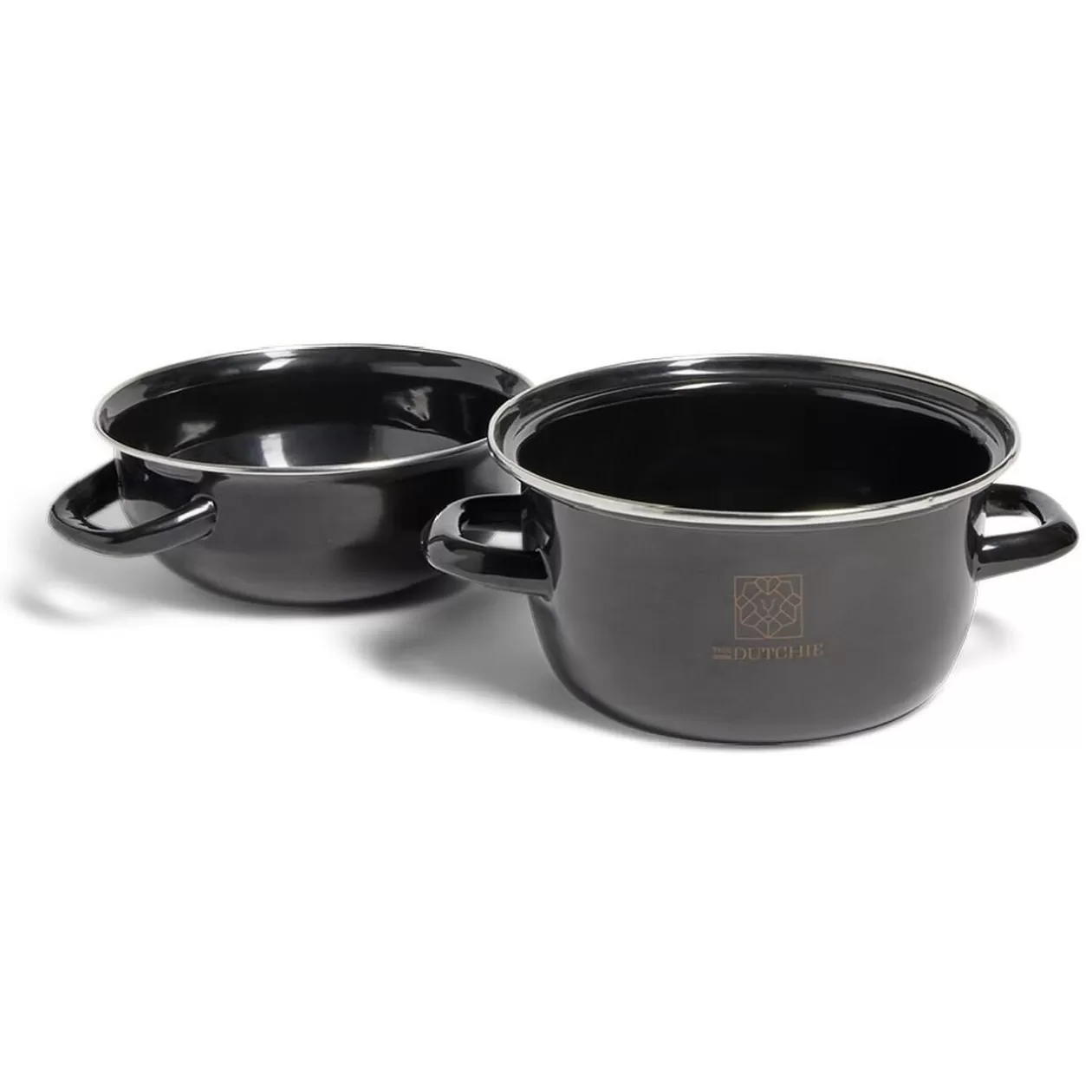Gifi Marmite à moules avec couvercle acier noir Ø18xH16,5cm< Cuisson