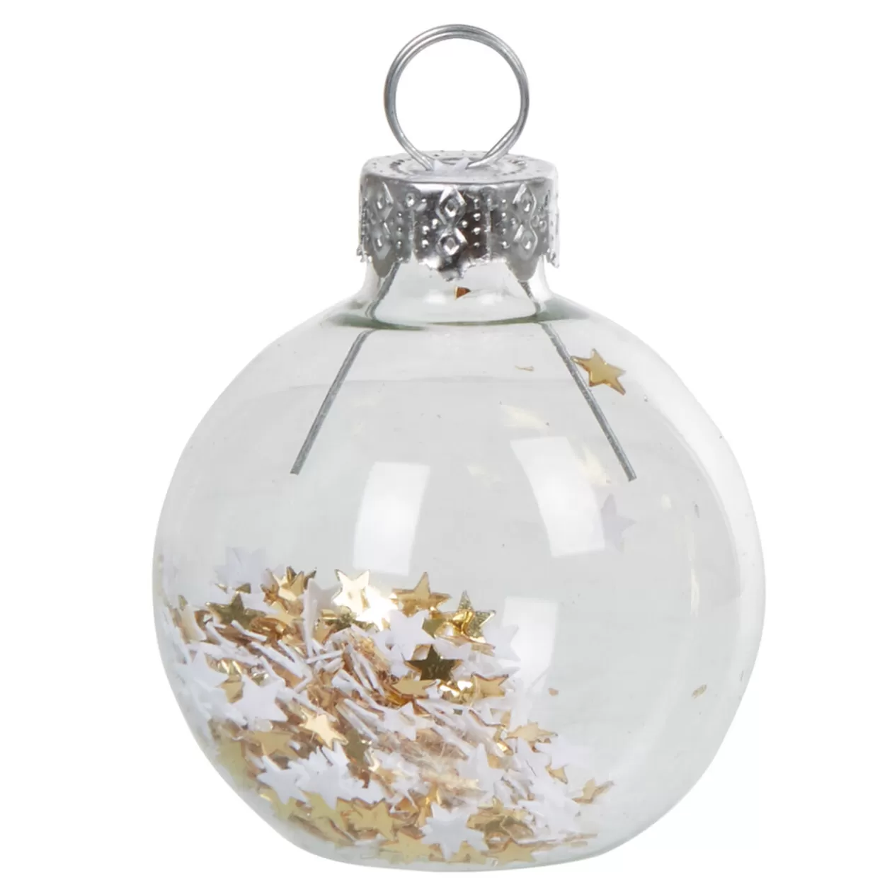 Marque-place de Noël blanc et doré x 6>Gifi Shop