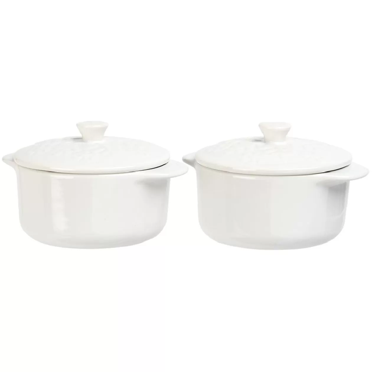 Gifi Mini cocotte céramique blanc x2< Cuisson