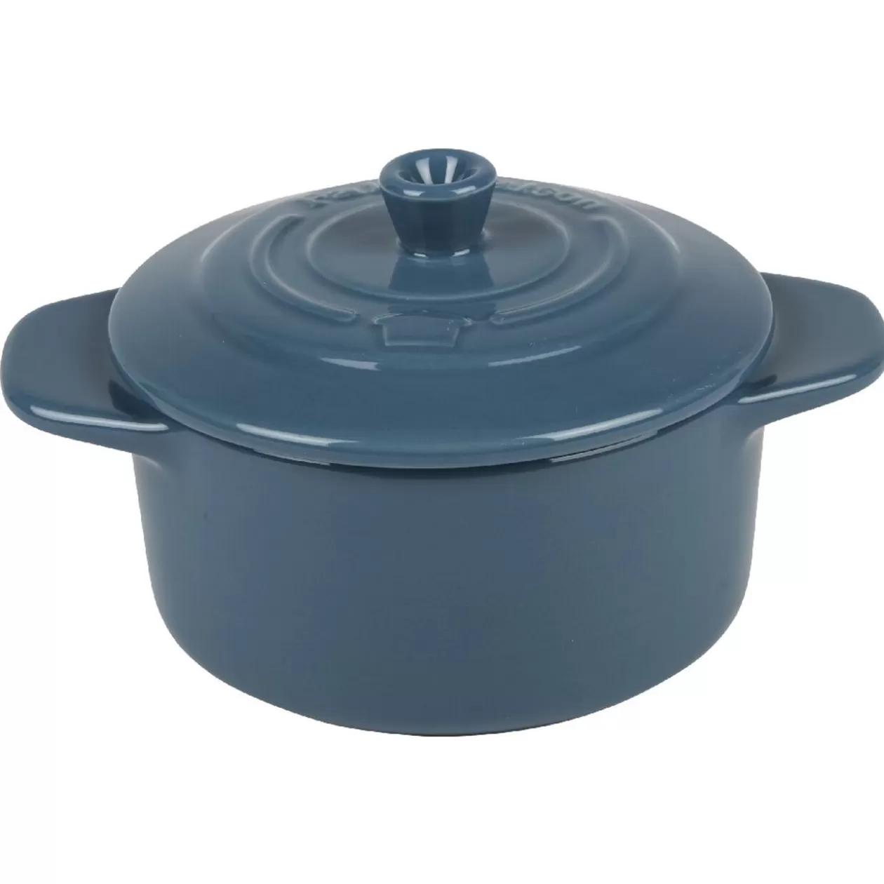 Gifi Mini cocotte ronde bleu canard< Cuisson