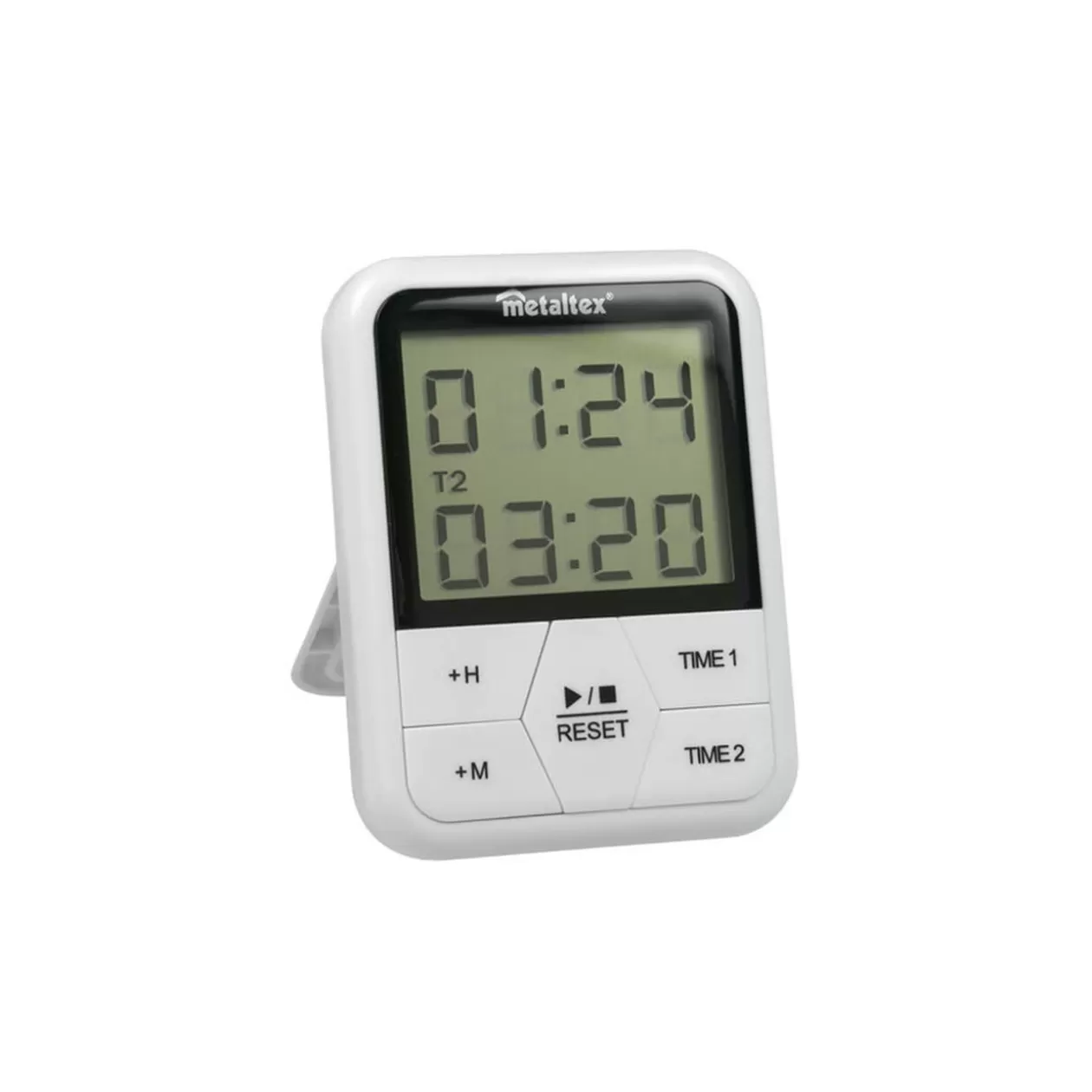 Gifi Minuteur double Metaltex digital aimanté avec support 24 H< Préparation Culinaire
