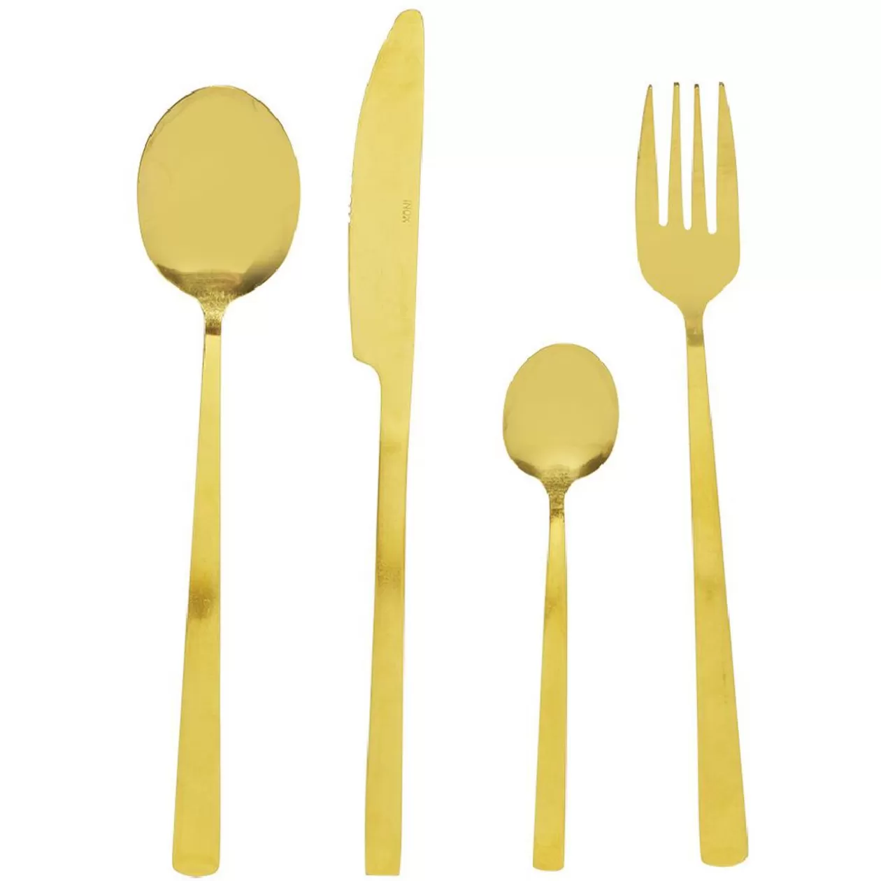 Ménagère 16 couverts inox doré>Gifi Best Sale