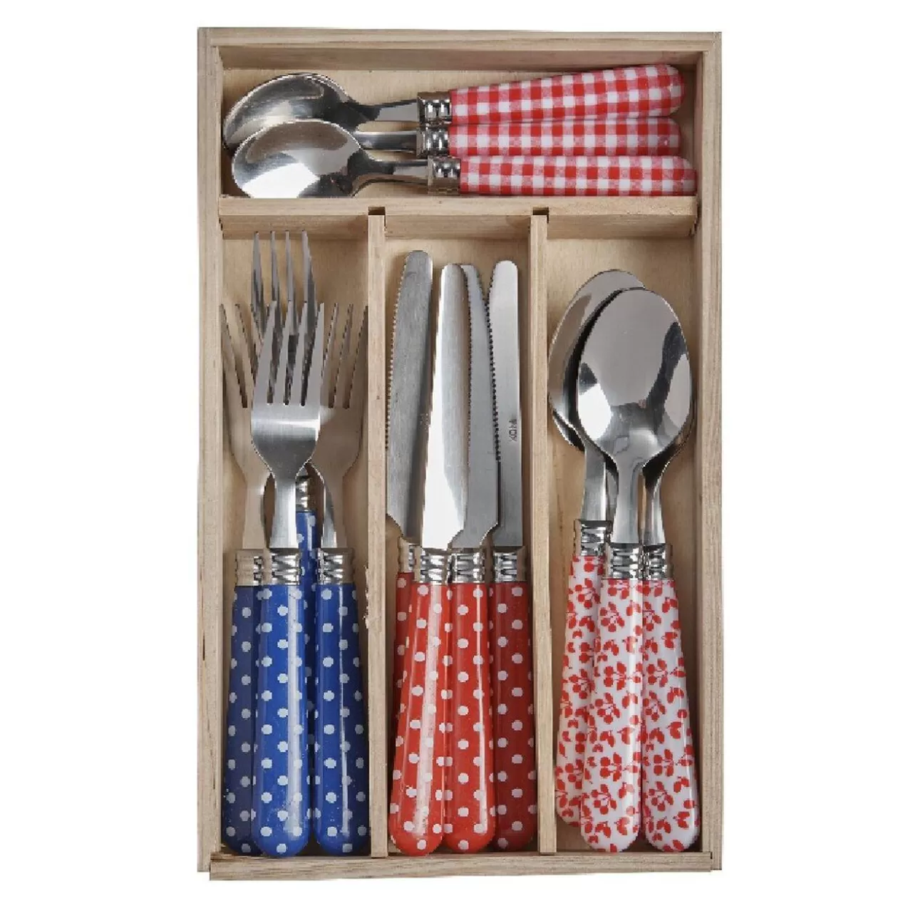 Ménagère 16 pièces design guinguette>Gifi Flash Sale