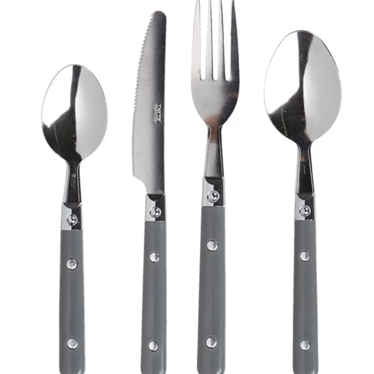 Ménagère 16 pièces gris>Gifi Discount