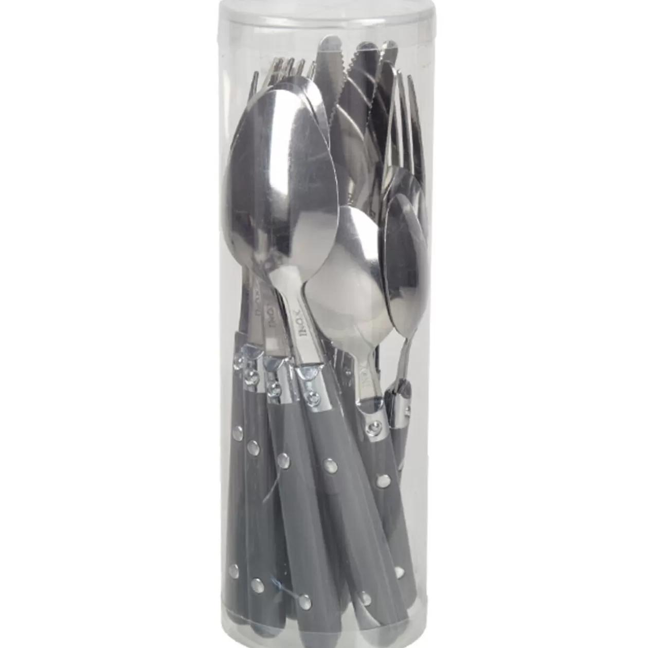 Ménagère 16 pièces gris>Gifi Discount